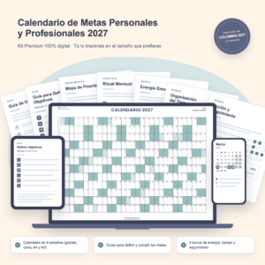 Kit Premium — Calendario de Metas Personales y Profesionales 2027